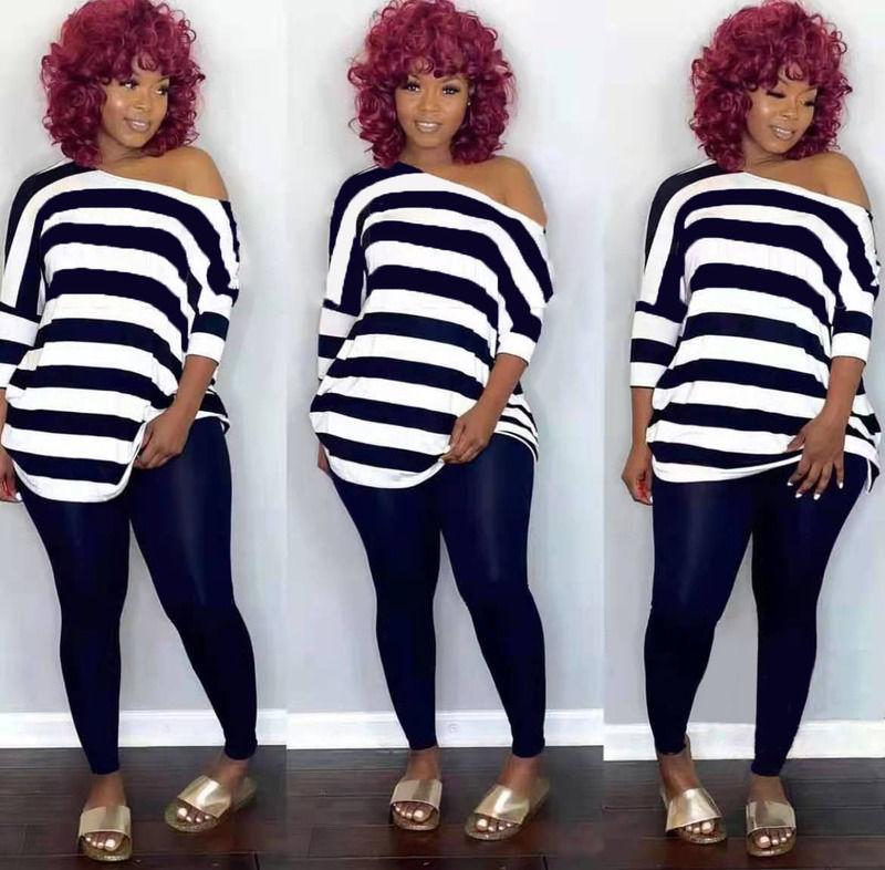 2021 Anti-UV Casual 2 Piece Set Strip Leisure Off Shoulder Set Top And Pants Set Correndo Trajes de Corrida