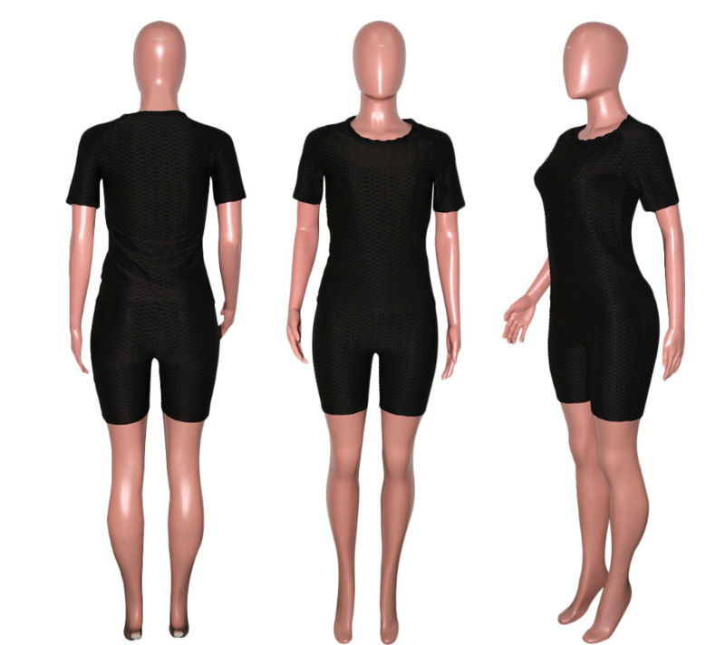 2021 antibacteriano de boa qualidade 2 peças conjunto camisa de ioga calções jogger calças curtas fato de ginástica tops roupa desportiva