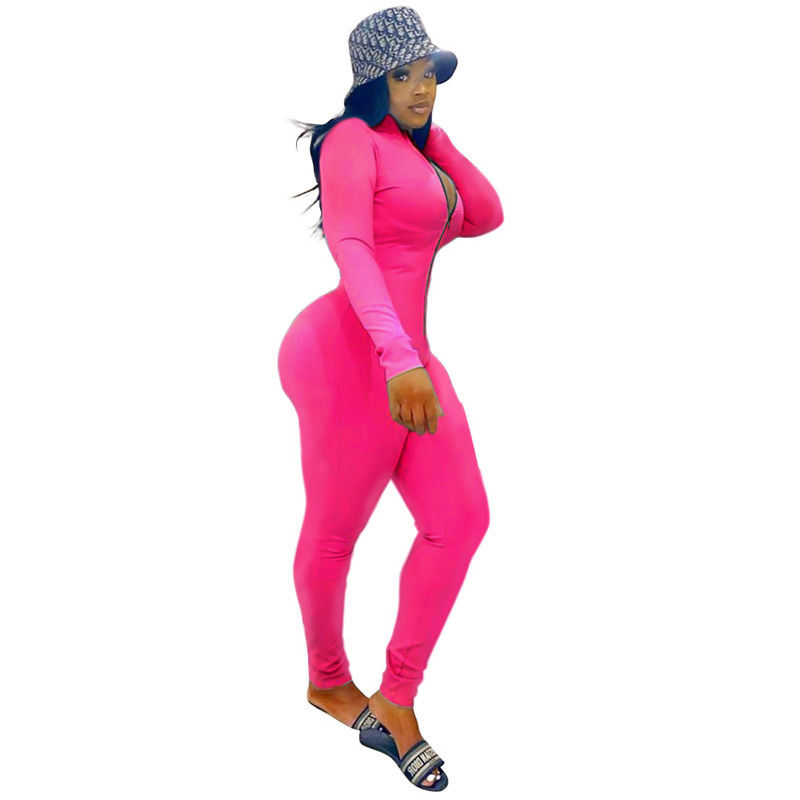 Novos Antibacterial Drop Spring One-Piece Set Equipes Vestuário Desportivo Traje de longa manga Calças de fecho Overalls