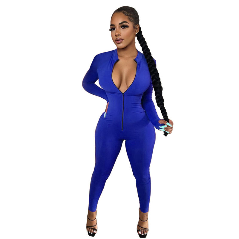 Novos Antibacterial Drop Spring One-Piece Set Equipes Vestuário Desportivo Traje de longa manga Calças de fecho Overalls