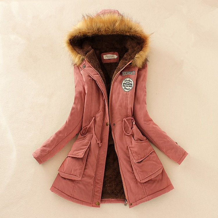 Casaco de Inverno 2019 Mulheres Respirável Casual Casaco Parka Espesso Com Forro de Lana Quente