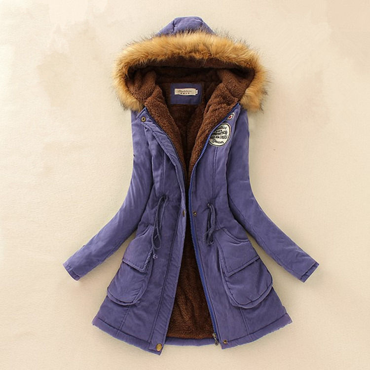 Casaco de Inverno 2019 Mulheres Respirável Casual Casaco Parka Espesso Com Forro de Lana Quente