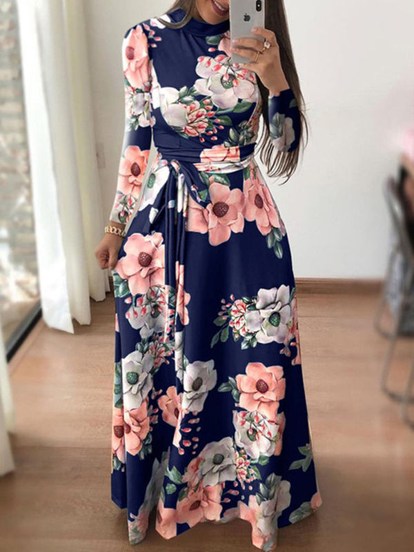 Fábrica Fábrica Vestido de final de ano anti-estático Quente Formal Manga Longa Vestido Maxi